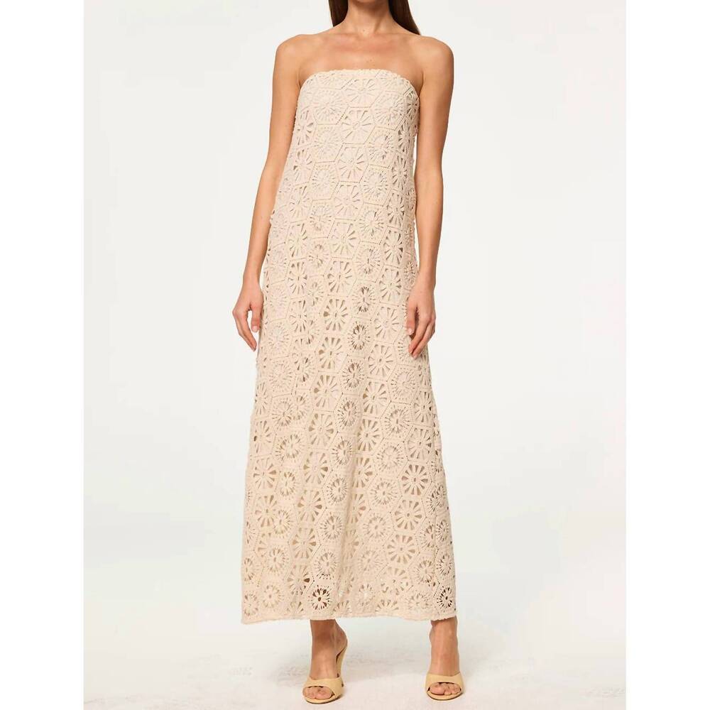 NEW MISA LOS ANGELES lucine maxi dress in off white